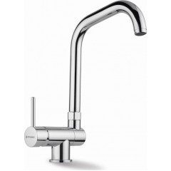 Pyramis 095111001 Contralto Σπαστή Μπαταρία Κουζίνας Πάγκου Chrome